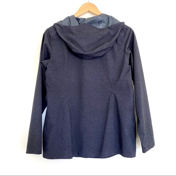 32 DEGREES COOL Gray Hooded Zip Up Rain Jacket S - Picture 4 of 11